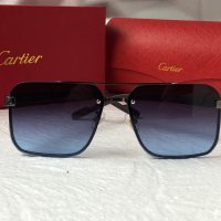 Cartier висок клас мъжки слънчеви очила с дървени дръжки, снимка 5 - Слънчеви и диоптрични очила - 42765597