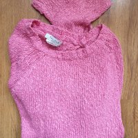 Розова блузка с отворен гръб, снимка 9 - Блузи с дълъг ръкав и пуловери - 29156272