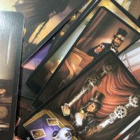 Таро карти: Steampunk Tarot & Edgar Allan Poe Tarot & Villains Tarot, снимка 5 - Карти за игра - 34296517