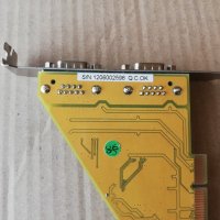 PCI to 2 Serial Ports Expansion Card SUNIX SER5037T, снимка 9 - Други - 38706516