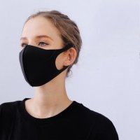 Черна Неопренова маски за лице, снимка 5 - Медицински консумативи - 31809014