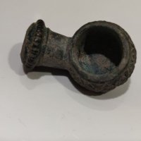 Старинна османска бронзова лула за опиум - тютюн , снимка 5 - Антикварни и старинни предмети - 39584384