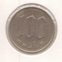 Japan-100 Yen-48 (1973)-Y# 82-Shōwa, снимка 1 - Нумизматика и бонистика - 22650919