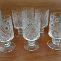 Кристални чаши , снимка 2 - Антикварни и старинни предмети - 29704625