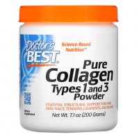 Колаген на прах, тип 1 и 3, Doctor's Best, Pure Collagen Types 1 and 3 Powder, 200 g, снимка 1 - Хранителни добавки - 32141338