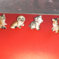 Лот много красиви фигури кученца миниатюри порцелан, снимка 4 - Антикварни и старинни предмети - 37635059