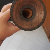Дървена ваза стара, снимка 4 - Вази - 37866457