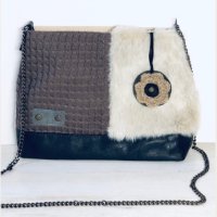 Бохо чанта от Happy Owls Antoinette Deli Atelier, естествена кожа, снимка 2 - Чанти - 44156766