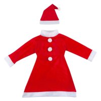 Коледен детски костюм на Дядо Коледа за момиче, снимка 2 - Други - 42755878