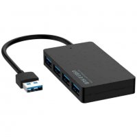 ANIMABG 4 Port USB Хъб 3.0 Hub 5Gbps Portable Compact, снимка 7 - Други - 32189145