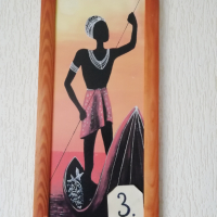 Картини африкански мотив, ,,Берачки на плодове",,РИБАР" , снимка 4 - Картини - 29785602