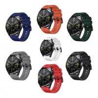 Силиконова каишка HUAWEI Watch GT 2, GT 2 Pro– 42/ 46mm син цвят, снимка 3 - Каишки за часовници - 38088747