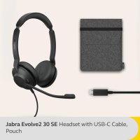 Jabra Evolve2 30 SE Кабелни шумопотискащи стерео слушалки с 2 микрофона, снимка 2 - Слушалки и портативни колонки - 44385215