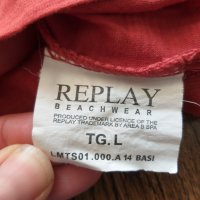 replay beachwear - страхотна мъжка тениска КАТО НОВА, снимка 7 - Тениски - 36682978