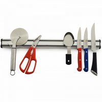 2924 Магнитна алуминиева поставка за кухненски ножове, снимка 1 - Аксесоари за кухня - 34265460