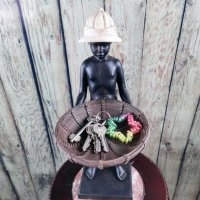 Статуетка - Африканче, снимка 7 - Декорация за дома - 42905218
