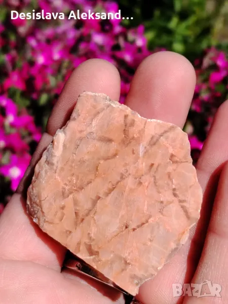 Едностранно полирана плочка лунен камък от Индия, много изгодно , снимка 1