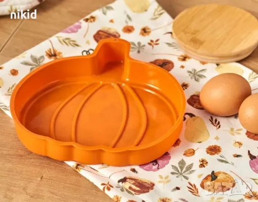 Тиква Хелоуин Halloween голяма форма тава за печене десерт сладкиш кекс десерт силиконов молд, снимка 1