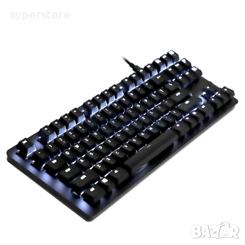 Клавиатура USB Механична Razer BlackWidow Lite Тиха и компактна Черна с бяла LED подсветка, снимка 1