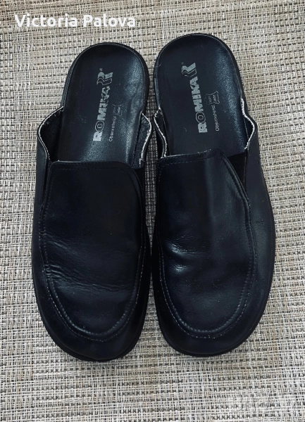 Мъжки кожени пантофи ROMIKA - немски комфорт и стил, снимка 1