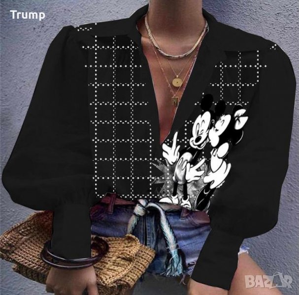 -50% риза Мики, цвят черен, снимка 1