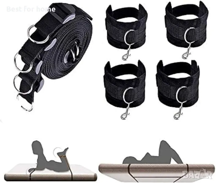 BDSM Фитнес въжета  за китката и глезена- 4 броя, снимка 1