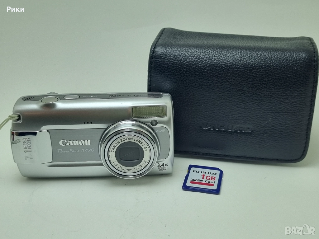 Canon PowerShot A470 Digital Camera 7.1MP 3.4x Optical Zoom, снимка 1