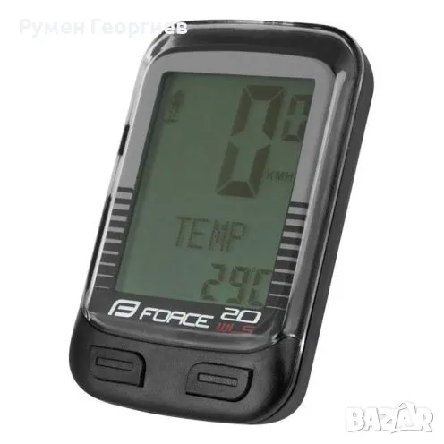 Велокомпютър FORCE WLS 20 FUNCTIONS, WIRELESS, снимка 1