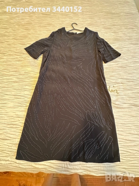 Рокля с черни камъни, BOSS, снимка 1
