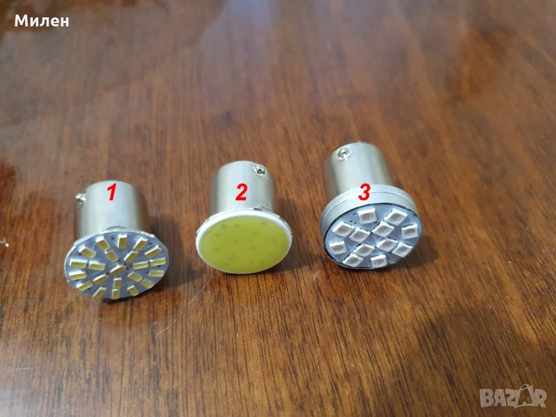 Диодна крушка (LED крушка) 12V, P21W, снимка 1