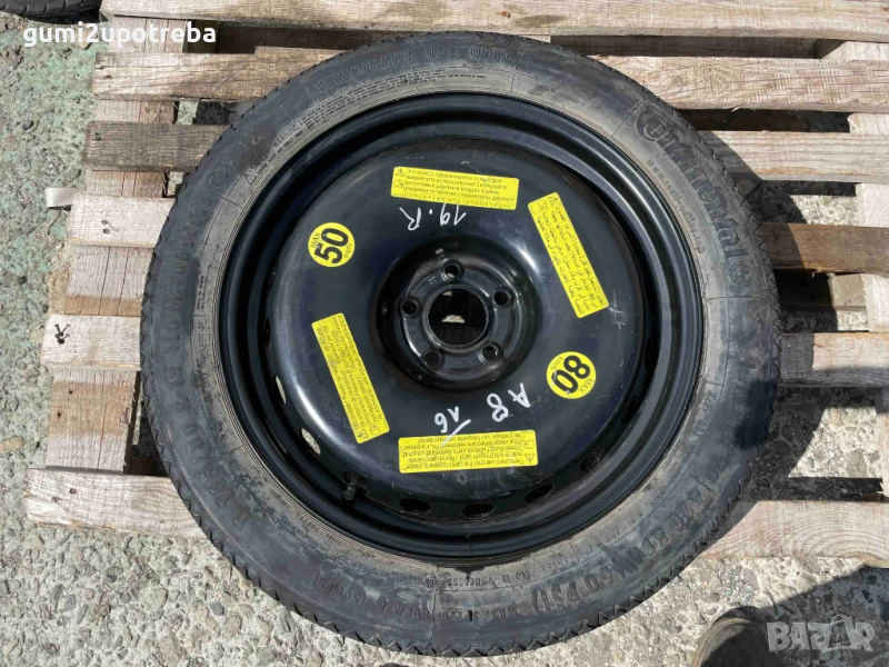 19 Резервна Джанта Патерица 5х112 AUDI A8 5J et22 Continental 145/80/19, снимка 1