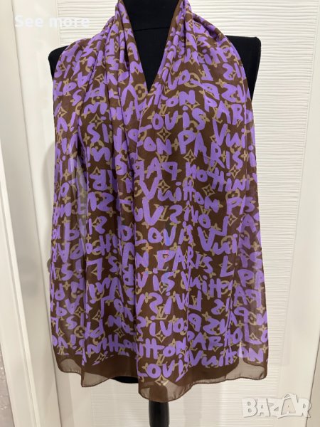 LOUIS VUITTON шал коприна, снимка 1