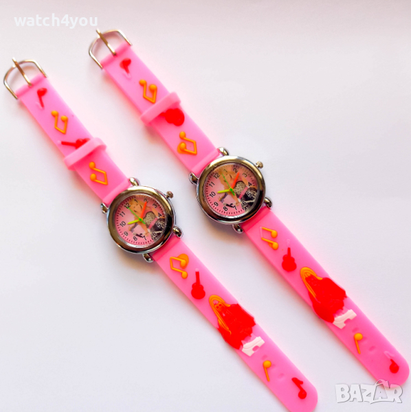 НОВ ДЕТСКИ ЧАСОВНИК БАРБИ. РОЗОВ ЧАСОВНИК BARBIE. ДЕТСКИ ЧАСОВНИЦИ KID BARBI, снимка 1