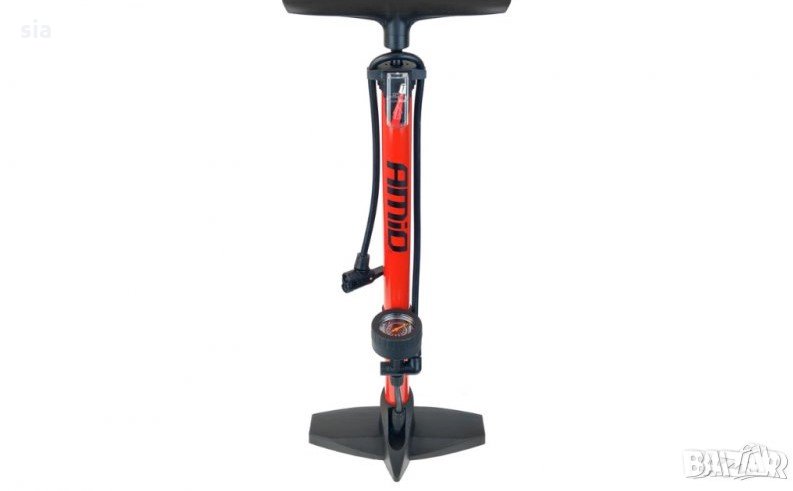Ръчна помпа с манометър  за напомпване на гуми, снимка 1
