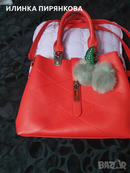 Червена дамска чанта, снимка 1