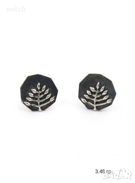 сребърни обеци, снимка 1