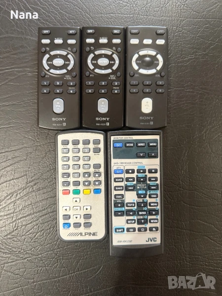 Дистанционни Кар аудио SONY,JVC,ALPINE, снимка 1