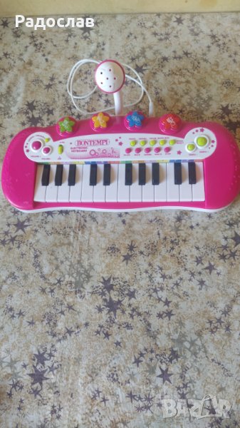 BONTEMPI детско пиано с микрофон , снимка 1