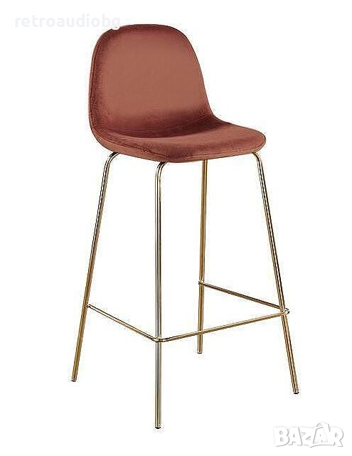 Бар стол Селина 4 розов антик, снимка 1