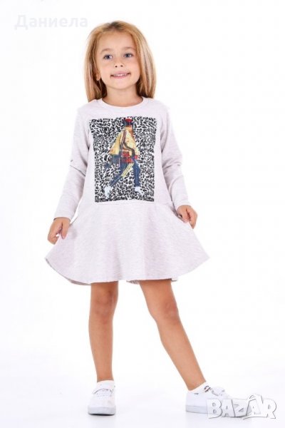Детска рокля с принт , снимка 1