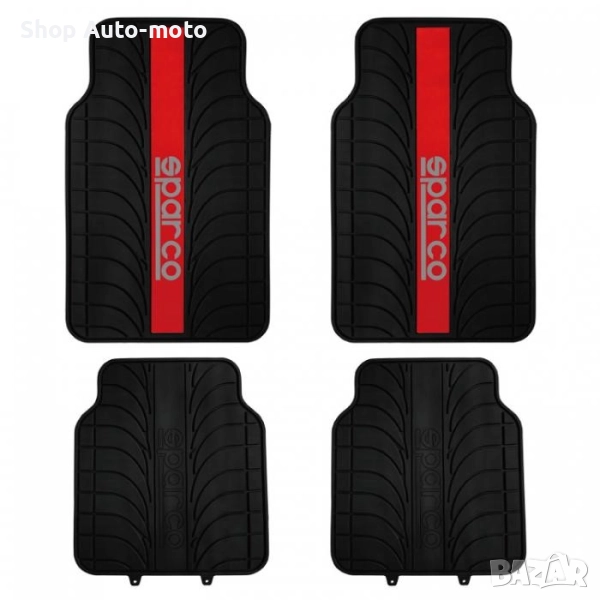 Стелки за автомобил Automat - SPC1913RS, Универсални, PVC, С червено, снимка 1