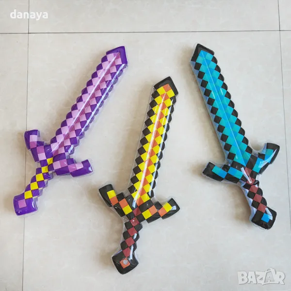 4693 Детски надуваем меч Майнкрафт играчка Minecraft, снимка 1