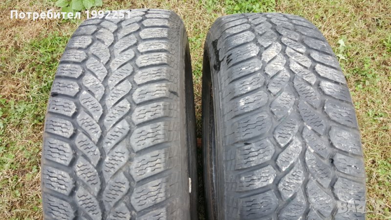 2бр зимни гуми 185/70R14 Semperit WinterGrip DOT3707 5mm дълбочина на шарката. Цената е за 2бр., снимка 1