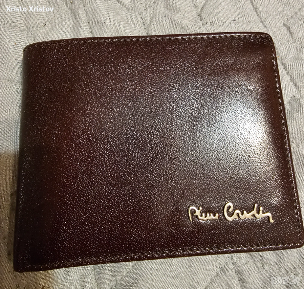 Мъжки кафяв портфейл Pierre Cardin, снимка 1