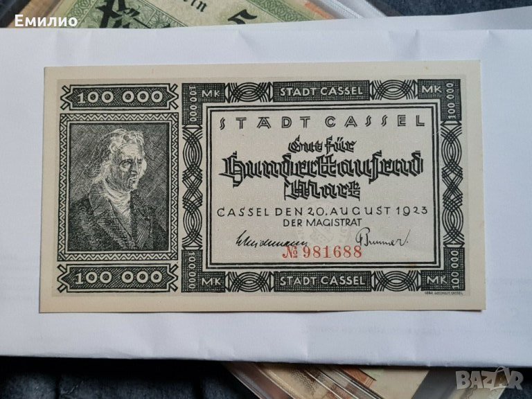Rare, Germany 100000 Mark 1923 UNC, снимка 1