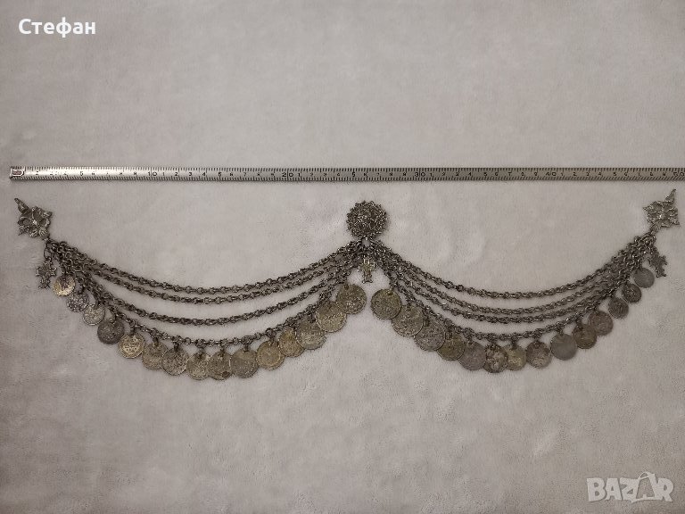 Пафти Носия УНИКАЛЕН Възрожденски Македонски Сребърен Кюстек 19Век, снимка 1