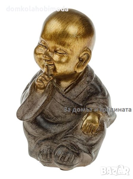 Керамична фигура на етнически монах, 9х10х16 см, снимка 1