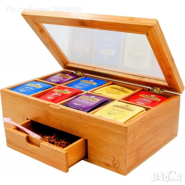 Луксозна кутия за съхранение на чай, снимка 1