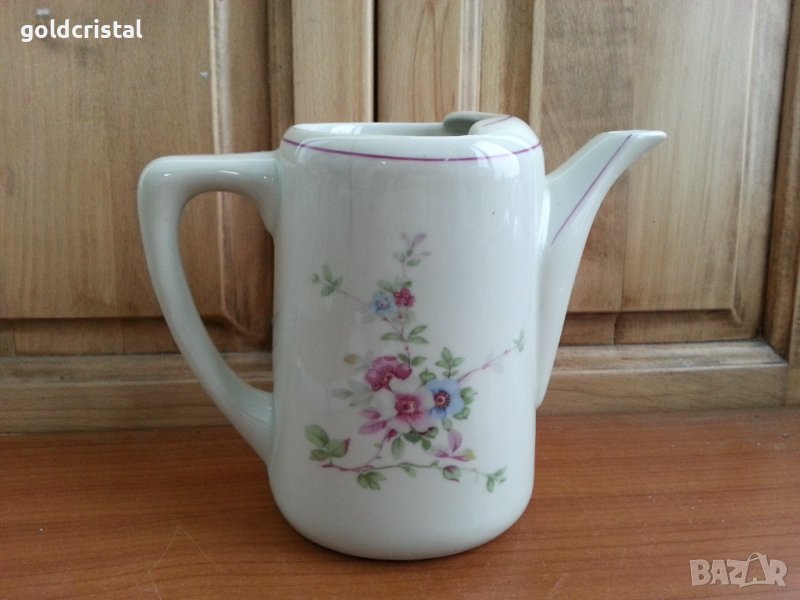 Стар български порцелан кана чийник , снимка 1