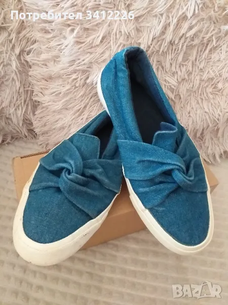 Дамски дънкови гуменки 38/39, снимка 1